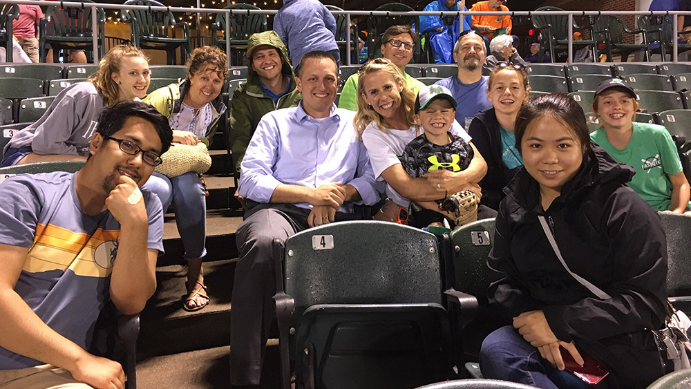 LJB employees at Dayton Dragons baseball game